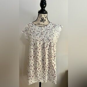 Ardene White Cream Ruffled Blouse. New never worn.